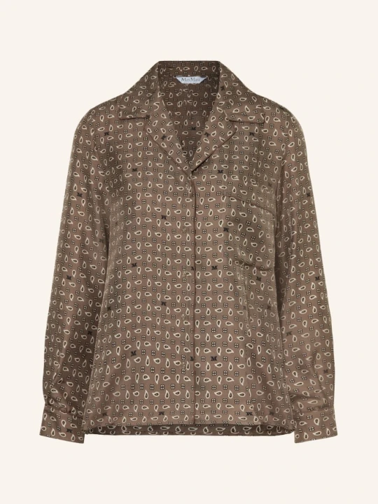 Zdjęcie produktu Max Mara Jedwabna Bluzka Disco braun brązowy