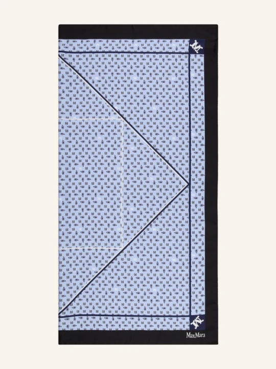 Zdjęcie produktu Max Mara Jedwabna Chusta Acarre blau