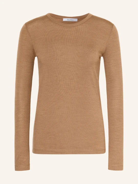 Zdjęcie produktu Max Mara Koszulka Z Długim Rękawem Vicini braun CAMELOWY