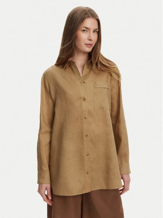 Zdjęcie produktu Max Mara Leisure Koszula Noel 2516111018 Brązowy Regular Fit