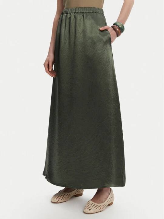 Zdjęcie produktu Max Mara Leisure Spódnica trapezowa Nuevo 2516101028 Zielony Regular Fit