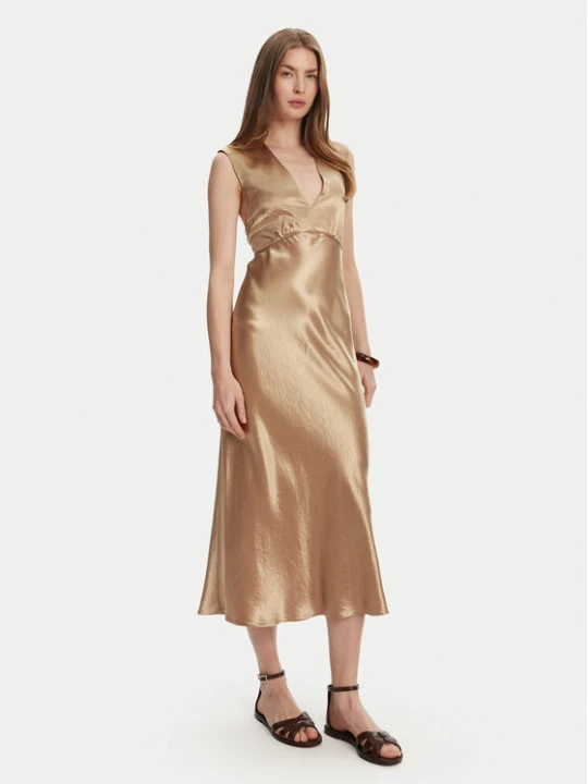 Zdjęcie produktu Max Mara Leisure Sukienka koktajlowa Glizia 2516221048 Brązowy Regular Fit