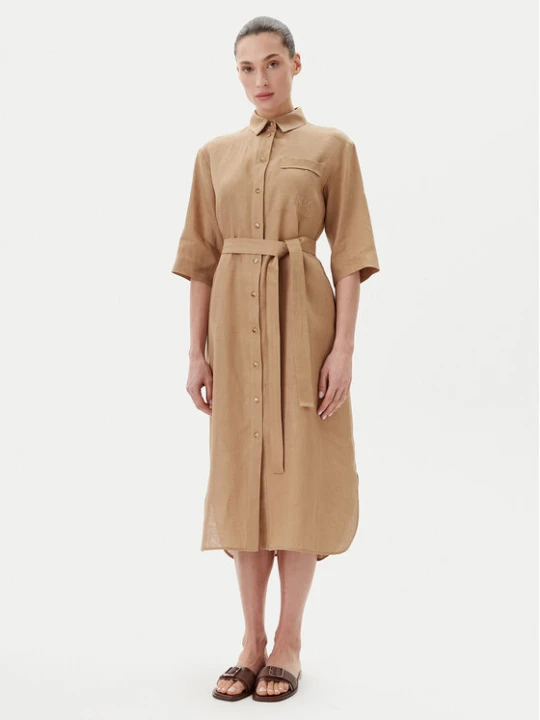 Zdjęcie produktu Max Mara Leisure Sukienka koszulowa Salute 2516221028 Brązowy Regular Fit