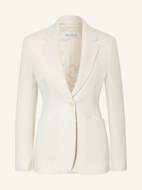 Zdjęcie produktu Max Mara Marynarka Z Dżerseju Utilita weiss KREMOWY