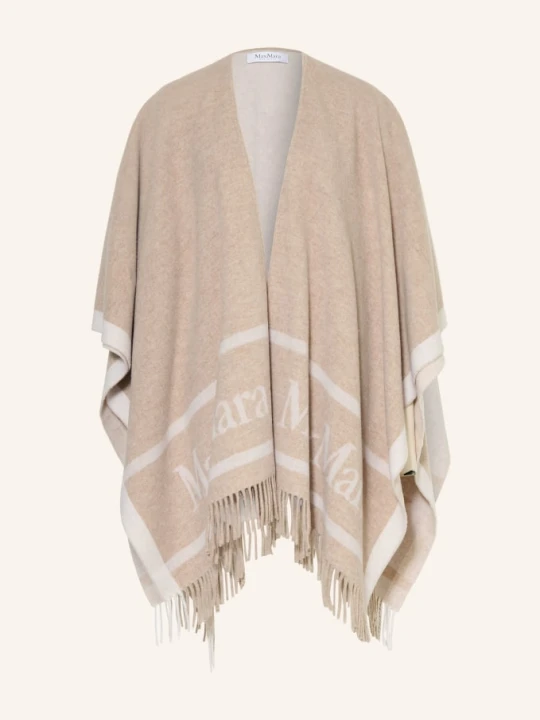 Zdjęcie produktu Max Mara Peleryna Żakardowa Hilde beige
