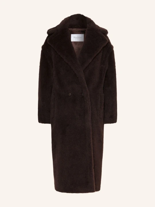 Zdjęcie produktu Max Mara Płaszcz Z Futra Teddy Tedgirl Z Alpaki braun CIEMNOBRĄZOWY