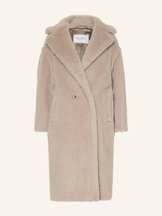 Zdjęcie produktu Max Mara Płaszcz Z Pluszowego Materiału Tedgirl Z Dodatkiem Alpaki beige