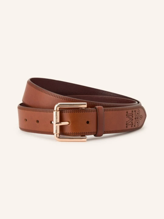 Zdjęcie produktu Max Mara Skórzany Pasek Mxaesodo braun BRĄZOWY
