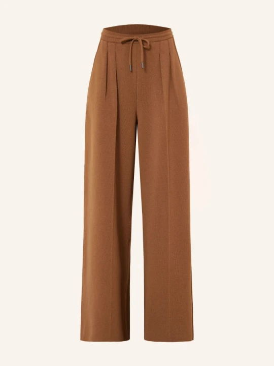 Zdjęcie produktu Max Mara Spodnie Z Dzianiny Funale Z Kaszmirem braun BRĄZOWY
