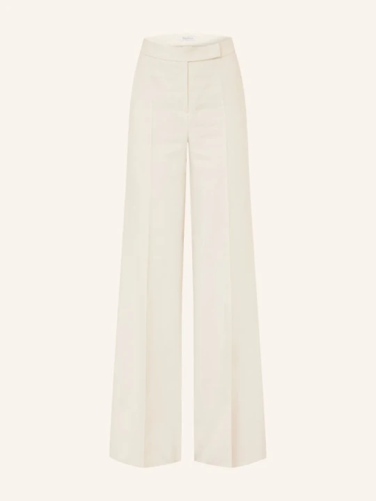 Zdjęcie produktu Max Mara Spodnie Z Lnu Marki Badesse beige