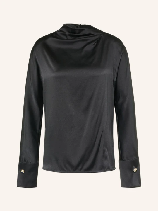 Zdjęcie produktu Max Mara Studio Bluzka Koszulowa Quinto Z Jedwabiem schwarz CZARNY