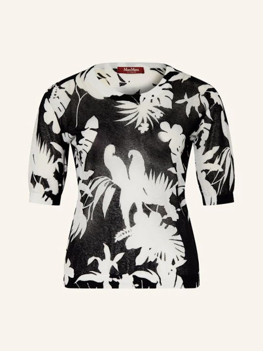 Zdjęcie produktu Max Mara Studio Dzianinowa Koszulka Comodo schwarz