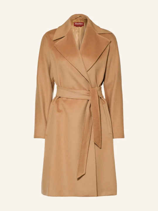 Zdjęcie produktu Max Mara Studio Płaszcz Wełniany Dravenna braun CAMELOWY