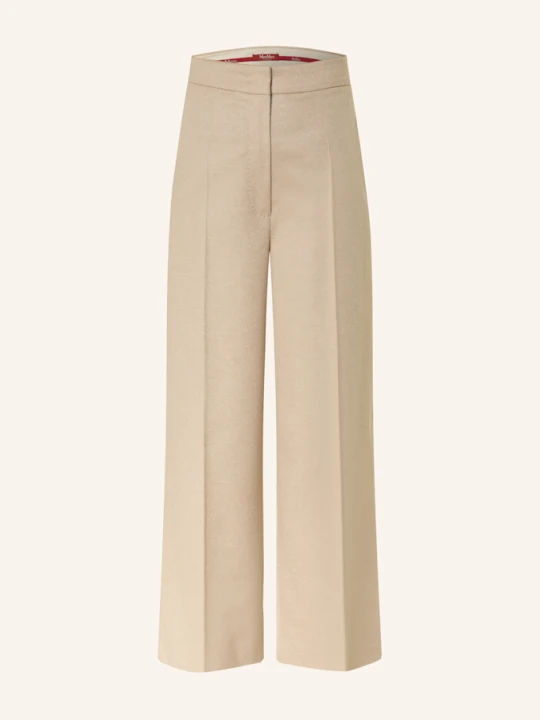 Zdjęcie produktu Max Mara Studio Spodnie Marlena Marengo Z Flaneli beige
