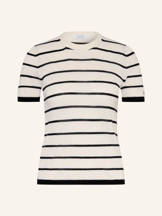 Zdjęcie produktu Max Mara Sweter Z Dzianiny Favetta Z Kaszmiru I Jedwabiu weiss