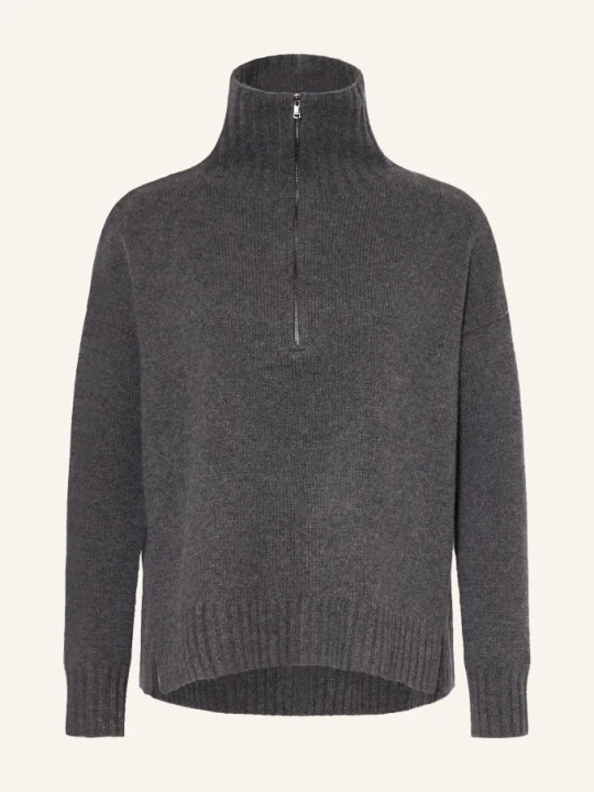 Zdjęcie produktu Max Mara Sweter Z Kaszmiru Typu Troyer Crasso grau SZARY