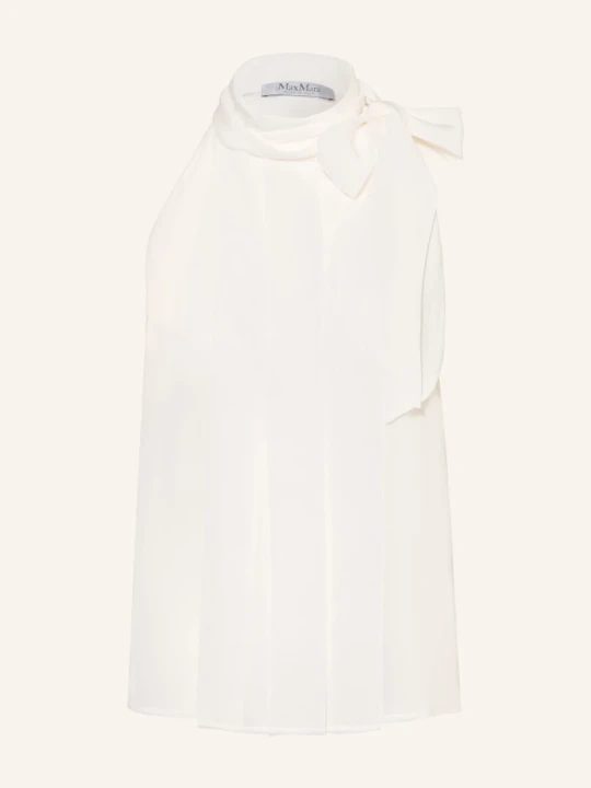 Zdjęcie produktu Max Mara Top Koszulowy Fune Z Kokardą weiss BIAŁY