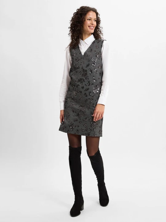 Zdjęcie produktu Weekend Max Mara Sukienka - Pesaro Kobiety wiskoza szary