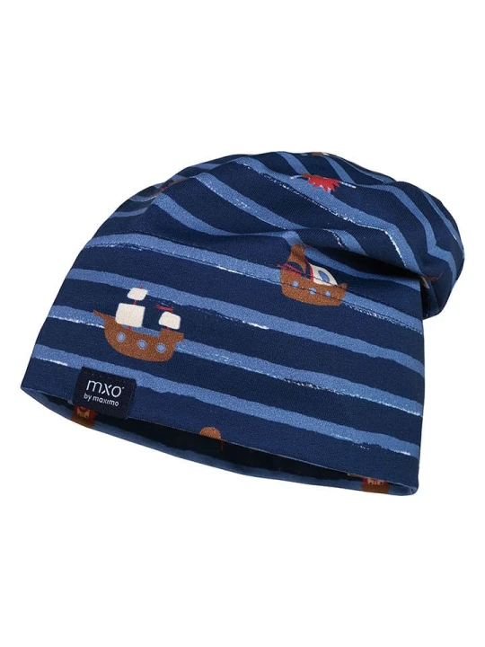 Zdjęcie produktu MaxiMo Czapka beanie w kolorze granatowo-błękitnym rozmiar: 49 cm