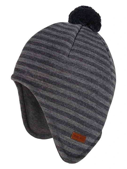 Zdjęcie produktu MaxiMo Czapka w kolorze czarno-szarym rozmiar: 51 cm