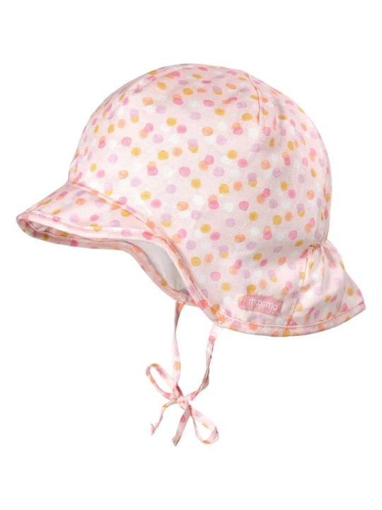 Zdjęcie produktu MaxiMo Czapka w kolorze jasnoróżowo-biało-pomarańczowym rozmiar: 41 cm