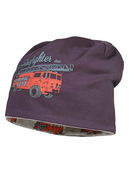 Zdjęcie produktu MaxiMo Dwustronna czapka beanie w kolorze antracytowo-szarym rozmiar: 53 cm