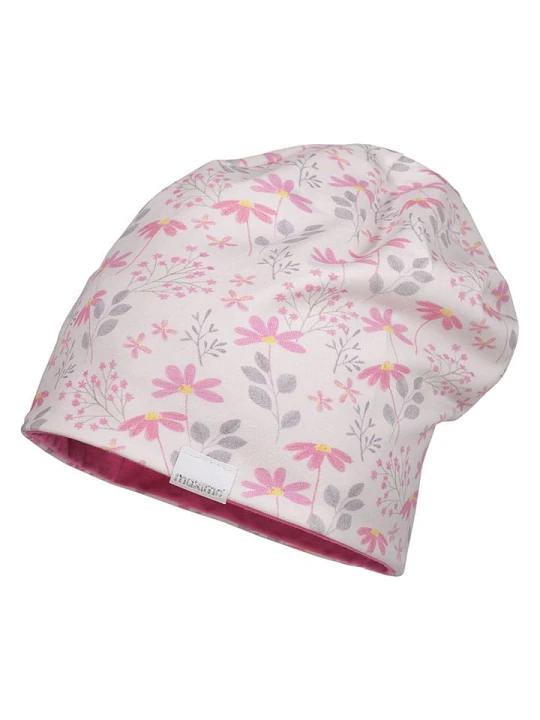 Zdjęcie produktu MaxiMo Dwustronna czapka beanie w kolorze jasnoróżowo-różowym rozmiar: 51 cm