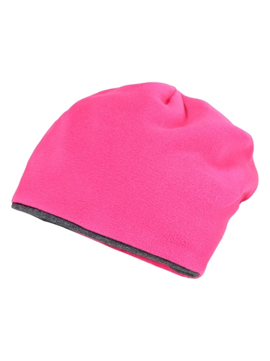 Zdjęcie produktu MaxiMo Dwustronna czapka beanie w kolorze różowo-szarym rozmiar: 53 cm