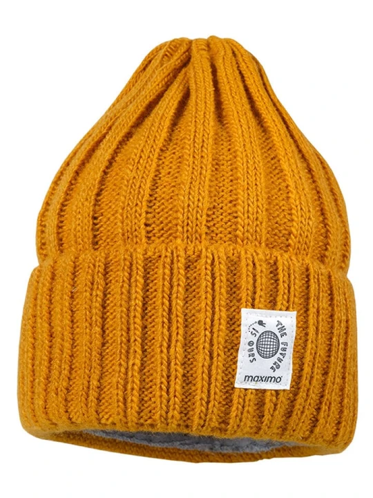 Zdjęcie produktu MaxiMo Wełniana czapka w kolorze pomarańczowym rozmiar: 55 cm