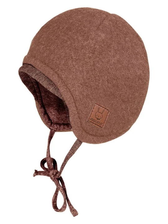 Zdjęcie produktu MaxiMo Wełniana czapka w kolorze szaroróżowym rozmiar: 39 cm