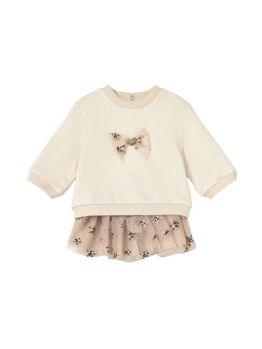 Zdjęcie produktu Mayoral Komplet bluza i spódniczka 2834 Beżowy Regular Fit