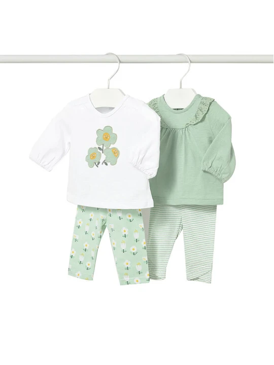 Zdjęcie produktu Mayoral Komplet bluzka i legginsy 1741 Zielony Regular Fit