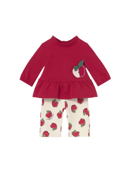 Zdjęcie produktu Mayoral Komplet bluzka i legginsy 2634 Czerwony Regular Fit