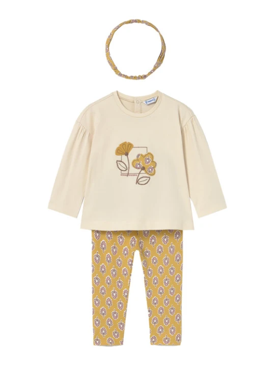 Zdjęcie produktu Mayoral Komplet bluzka i legginsy 2744 Żółty Regular Fit