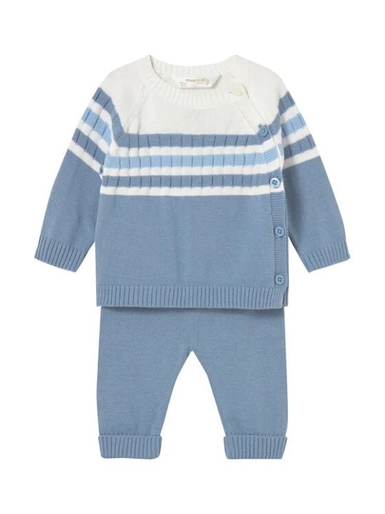 Zdjęcie produktu Mayoral Komplet sweter i spodnie materiałowe 1505 Niebieski Regular Fit