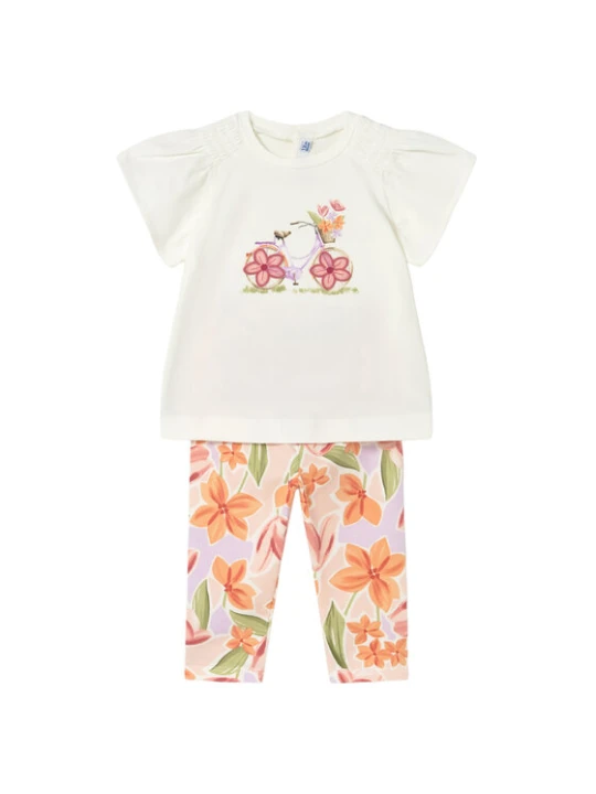 Zdjęcie produktu Mayoral Komplet t-shirt i legginsy 1747 Kolorowy Regular Fit