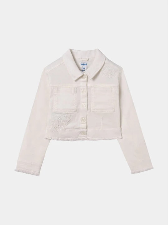 Zdjęcie produktu Mayoral Kurtka jeansowa 6459 Biały Regular Fit