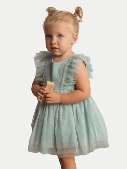 Zdjęcie produktu Mayoral Sukienka elegancka 1905 Zielony Regular Fit