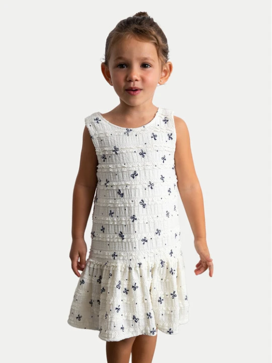 Zdjęcie produktu Mayoral Sukienka elegancka 3945 Écru Regular Fit Kremowy