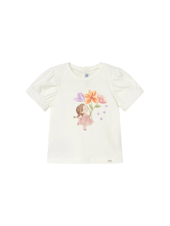 Zdjęcie produktu Mayoral T-Shirt 1078 Écru Regular Fit Kremowy