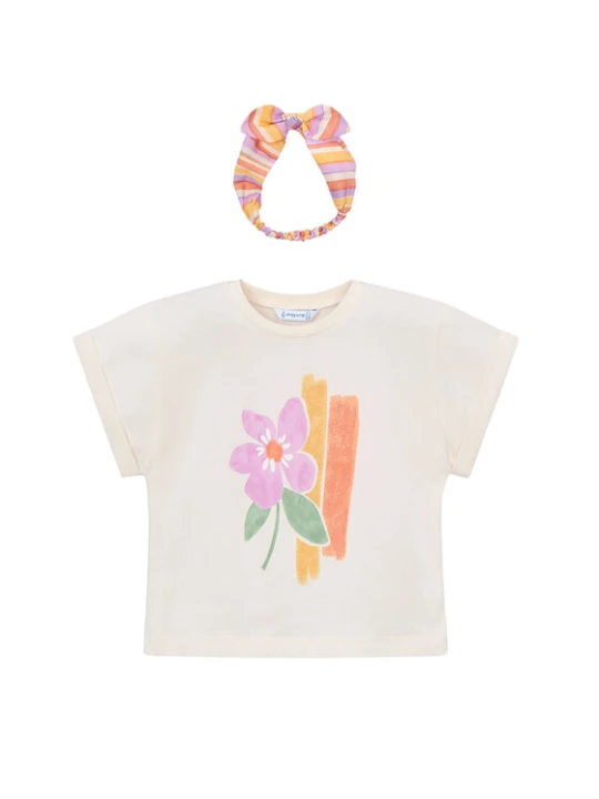 Zdjęcie produktu Mayoral T-Shirt 3010 Écru Regular Fit Kremowy