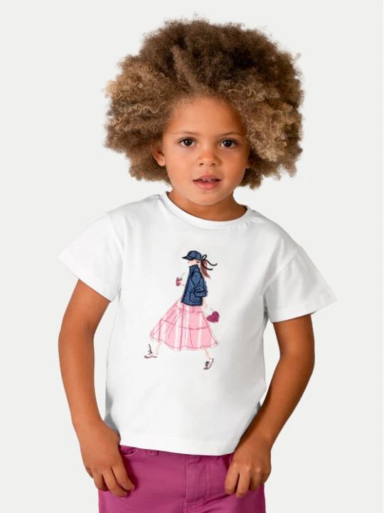 Zdjęcie produktu Mayoral T-Shirt 3011 Biały Regular Fit