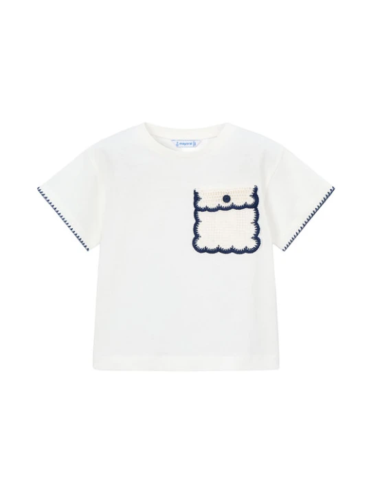Zdjęcie produktu Mayoral T-Shirt 3013 Écru Regular Fit Kremowy
