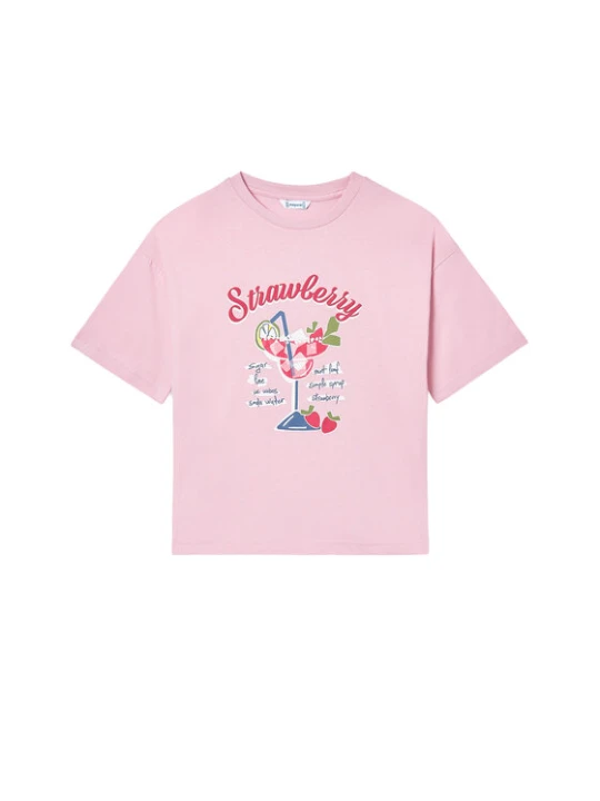 Zdjęcie produktu Mayoral T-Shirt 6011 Różowy Regular Fit