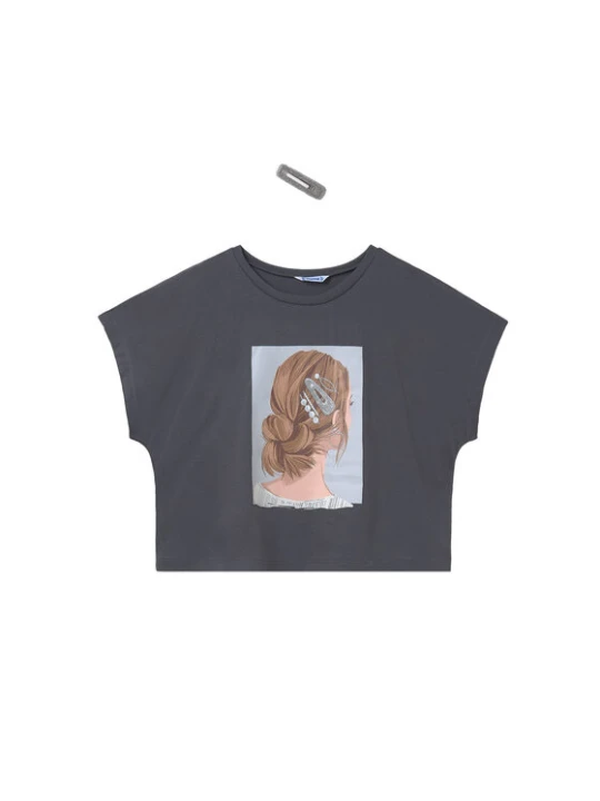 Zdjęcie produktu Mayoral T-Shirt 6021 Szary Relaxed Fit