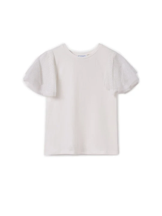 Zdjęcie produktu Mayoral T-Shirt 6022 Écru Regular Fit Kremowy