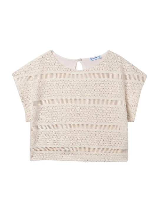 Zdjęcie produktu Mayoral T-Shirt 6022 Écru Regular Fit Kremowy