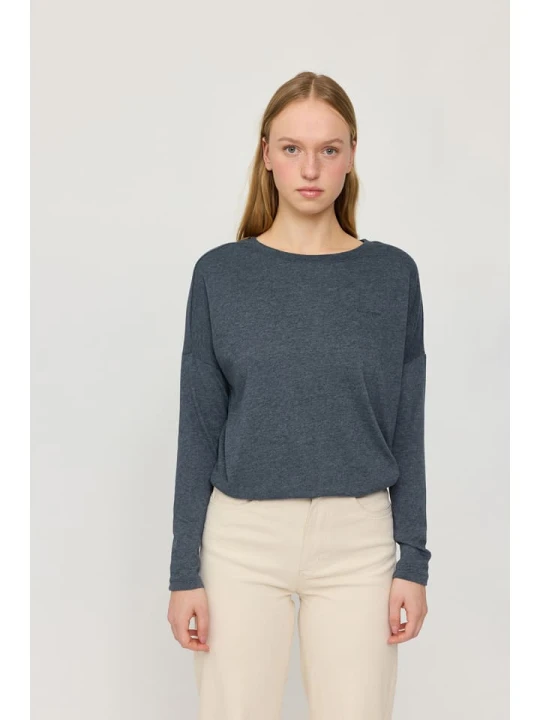 Zdjęcie produktu MAZINE Koszulka "Jersey Knit" w kolorze granatowym rozmiar: S