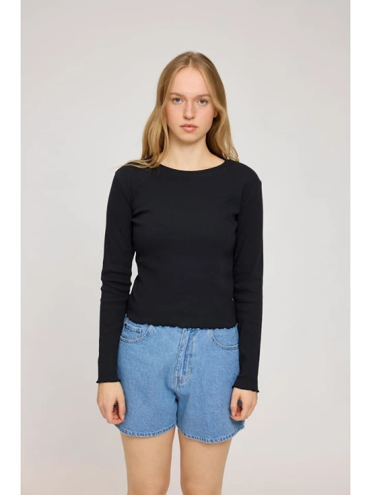 Zdjęcie produktu MAZINE Koszulka "Ribbed" w kolorze czarnym rozmiar: XL