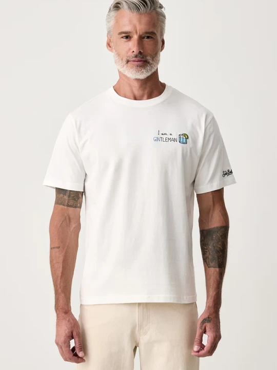 Zdjęcie produktu MC2 Saint Barth T-shirt damski bawełniany biały